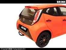 Ťažné zariadenie Peugeot 108 2014- , nosič batožiny, BRINK (4)