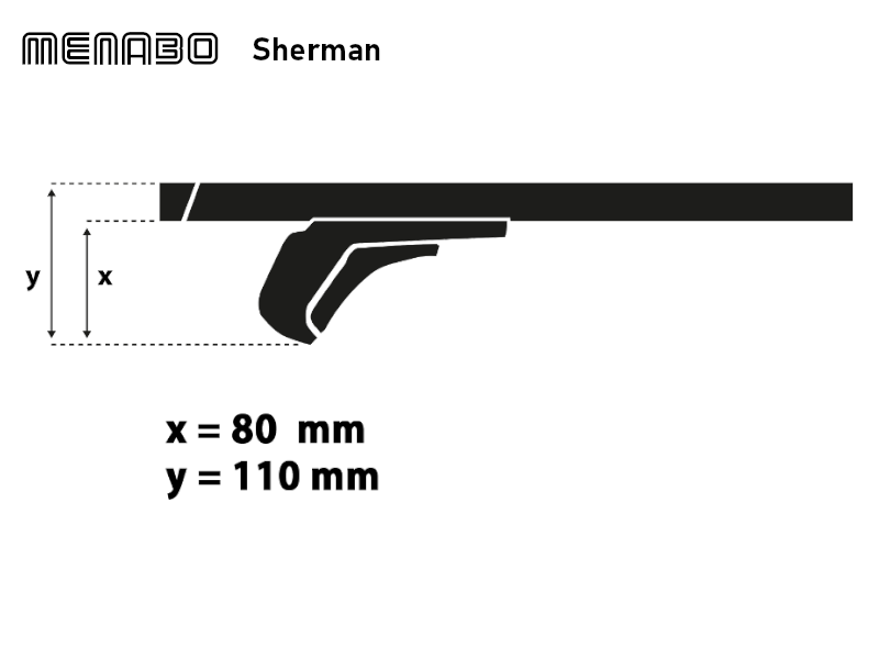 Strešný nosič Chevrolet Blazer 01/94-09/05 SUV, Typ S10, Menabo Sherman