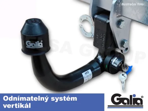 Ťažné zariadenie Ford Kuga 2024/06- (III F.L.) , vertikálny, Galia