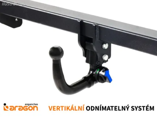 Ťažné zariadenie Kia Ceed kombi 2018-, vertikálny, Aragon