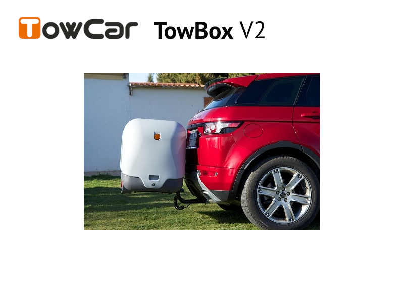 TowCar TowBox V2 Dog šedý, na ťažné zariadenie