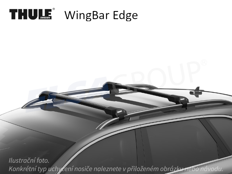 Strešný nosič Audi A4 Allroad 09- WingBar Edge, Thule