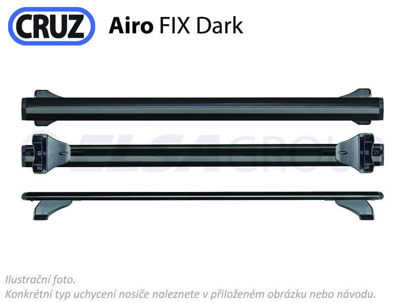 Sada priečnikov CRUZ Airo FIX Dark 108 (2ks)