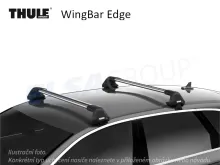 Strešný nosič Opel Grandland X 17- WingBar Edge, Thule