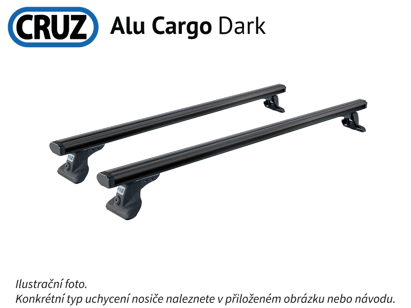 Střešní nosič Fiat Doblo (III) 22-, CRUZ ALU Cargo Dark