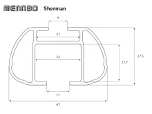 Strešný nosič BMW X5 01/00-07/13 SUV, Typ E70/E53, Menabo Sherman (8)