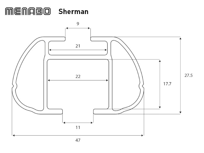 Strešný nosič Audi A4 Allroad B8/B9 04/09- Kombi, Typ 8KH/8WH/8WJ, Menabo Sherman