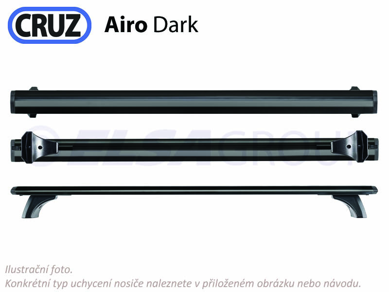 Sada priečnikov CRUZ Airo Dark T108