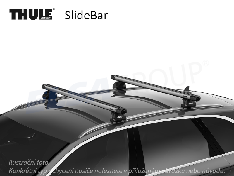 Strešný nosič Audi Q5 08-16 SlideBar, Thule