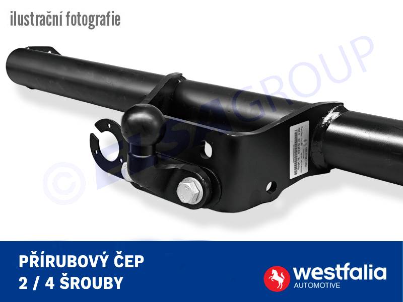 Ťažné zariadenie Isuzu D-Max 2012 - , přírubový čep 2 šrouby, Westfalia