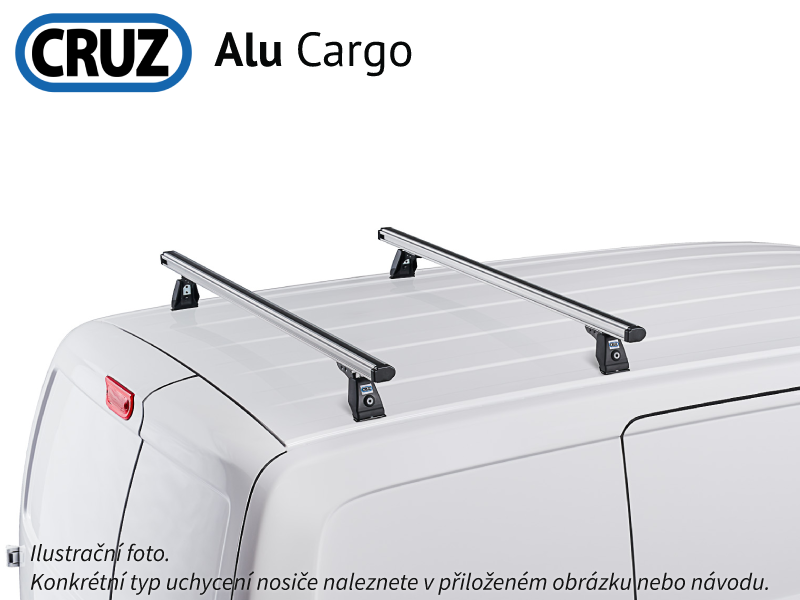 Střešní nosič VW Transporter T5/T6 / Multivan 03-, CRUZ ALU Cargo