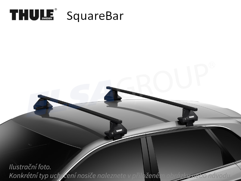 Strešný nosič Citroen C5 X 21- SquareBar, Thule