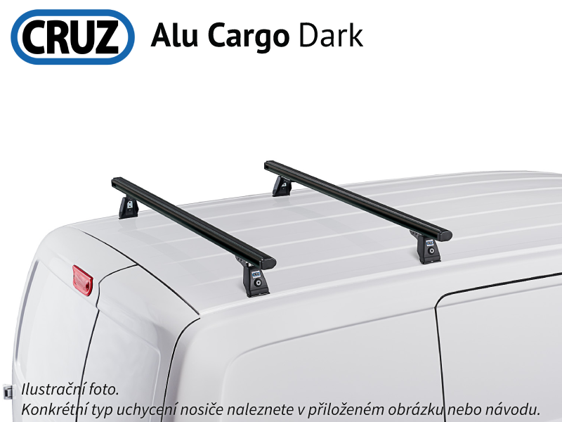 Střešní nosič Citroën Berlingo 08-18, CRUZ ALU Cargo Dark