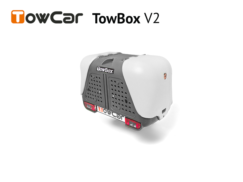 TowCar TowBox V2 Dog šedý, na ťažné zariadenie