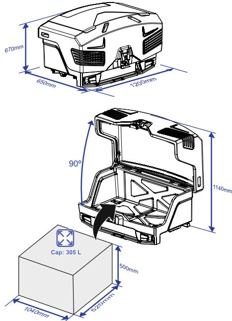 TowCar TowBox EVO černý, na ťažné zariadenie