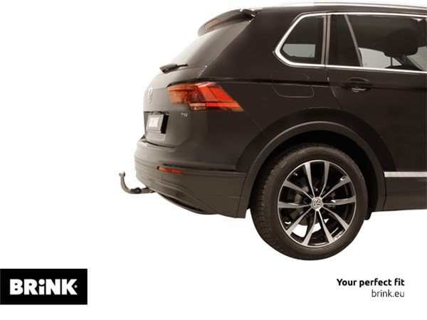 Ťažné zariadenie Volkswagen Tiguan 2016/05- , sklopný, BRINK