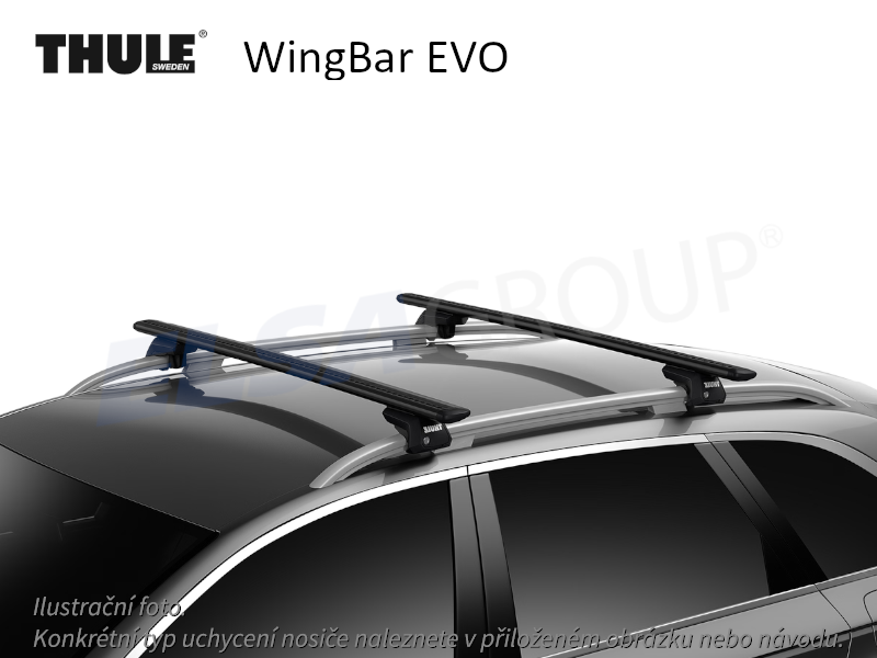 Strešný nosič Audi A4 Allroad 09- WingBar EVO, Thule