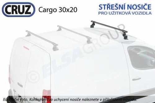 Střešní nosič CRUZ Cargo 30x20