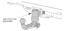 Ťažné zariadenie Landrover /adapter pre ŤZ 323064/
