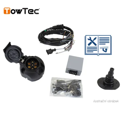 Typová elektroinštalácia Kia Rio HB 2017- (YB), 7pin, TowTec