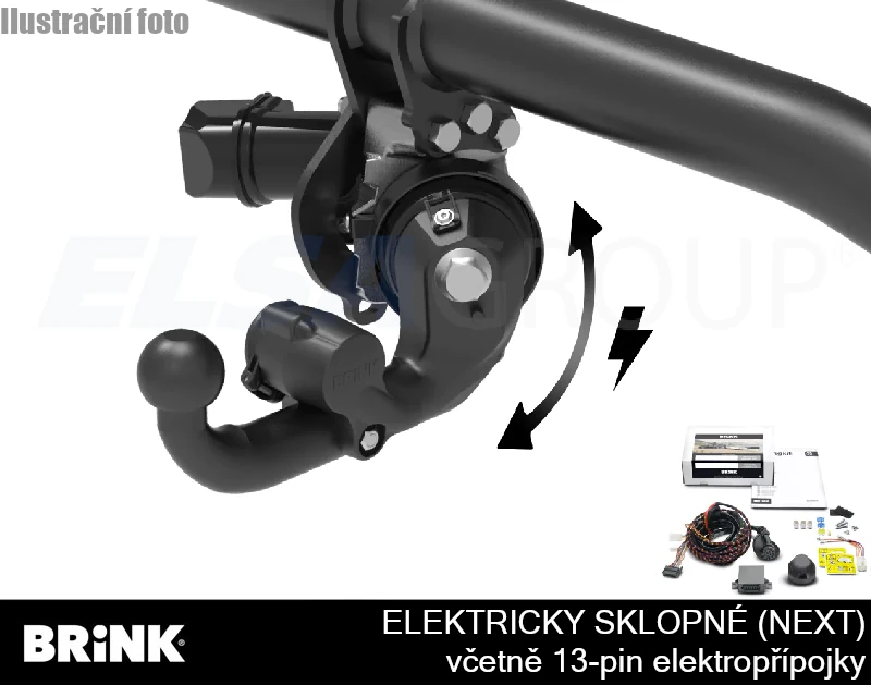 Ťažné zariadenie Škoda Kodiaq 2017-2023 , el. sklopné vč. 13pin EP, BRINK
