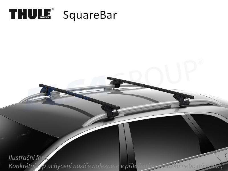 Strešný nosič Audi A4 Allroad 09- SquareBar, Thule