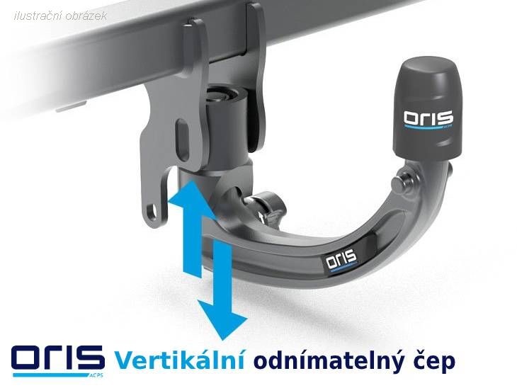 Ťažné zariadenie Audi A3 Cabrio 2008/04-2014/03, vertikální, Oris