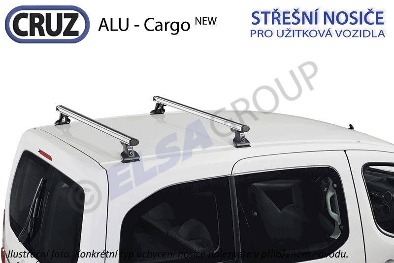 Střešní nosič Citroën Berlingo/Peugeot Partner 08-18, CRUZ ALU Cargo