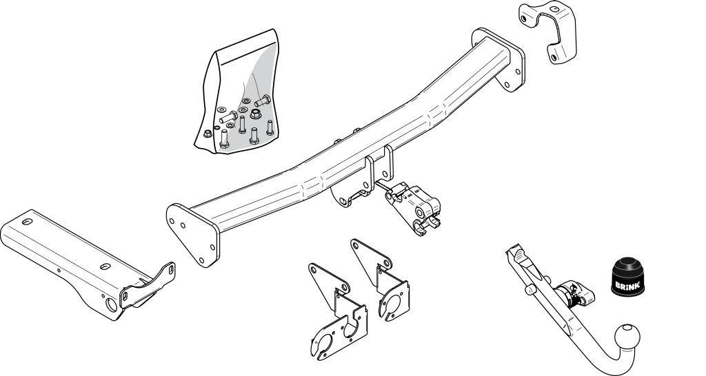 Ťažné zariadenie Land Rover Freelander 2007/05-2012/10 (II L359) , odnímatelný BMA, BRINK