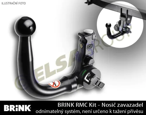 Ťažné zariadenie Tesla Model 3 2019-2023 , nosič batožiny, BRINK