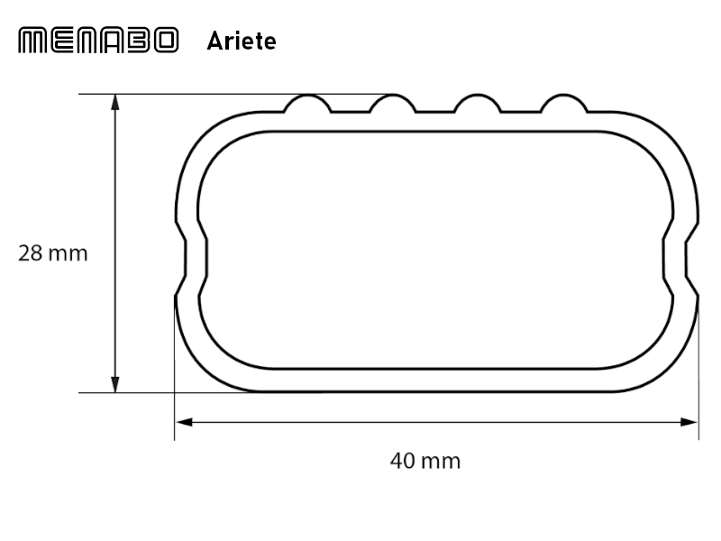 Strešný nosič Chevrolet Spark 03/10- HB, Typ M300, Menabo Ariete