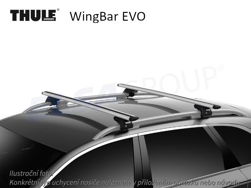 Strešný nosič Audi A4 Allroad 09- WingBar EVO, Thule