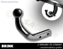 Ťažné zariadenie Audi A3 HB 2012-2016/06 (8V1), pevné 2 sk., BRINK