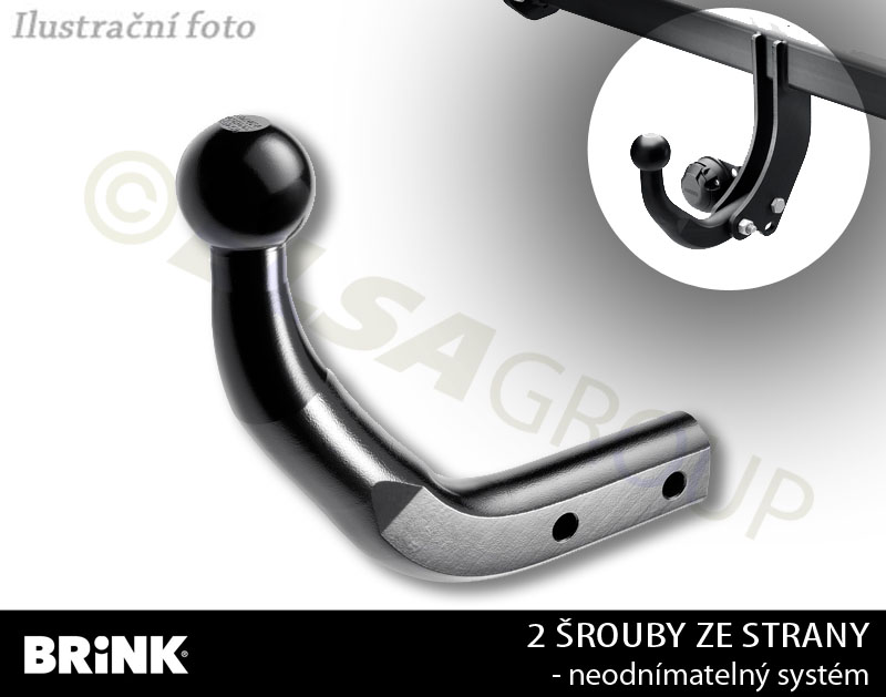 Ťažné zariadenie Fiat Panda 4x4 2004-2012 , pevný čep 2 šrouby, BRINK