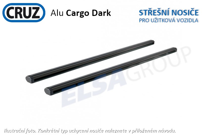 Sada příčníků CRUZ ALU-Cargo Dark T133 (2ks)