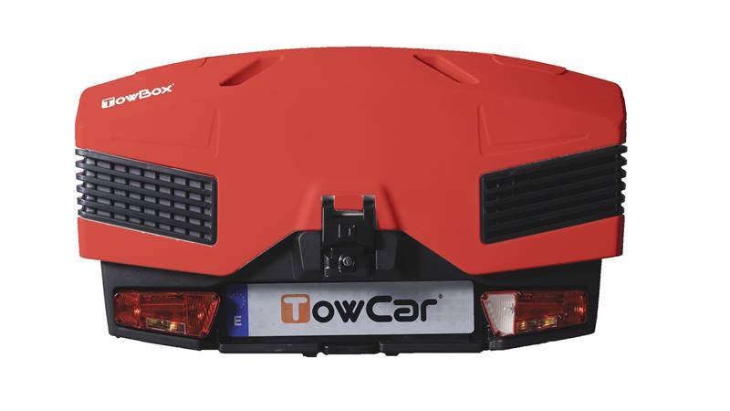 TowCar TowBox EVO červený, na ťažné zariadenie