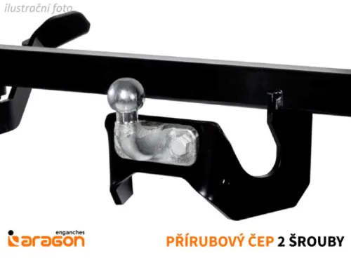 Ťažné zariadenie Ford Ranger 4WD 2012-2015, príruba 2 sk., Aragon