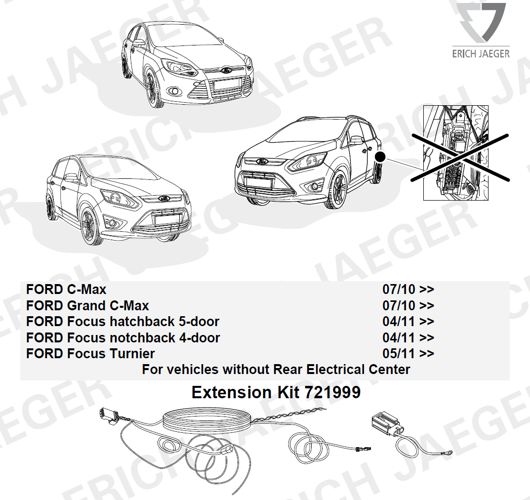 Rozširujúca sada EP Ford C-Max/Grand C-Max/Focus bez REC