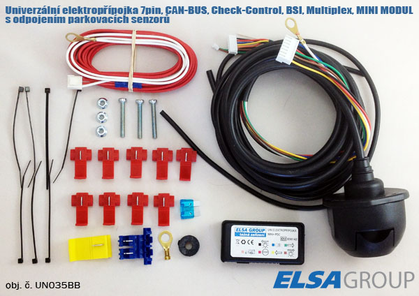 Elektroinštalácia 7pin uni. CAN-BUS/CC, +PDC, MINI