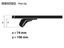 Strešný nosič BMW X3 08/17- SUV, Typ G01/F97, Menabo Pick-Up (4)