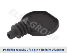 Podložka zásuvky s bočným vývodom