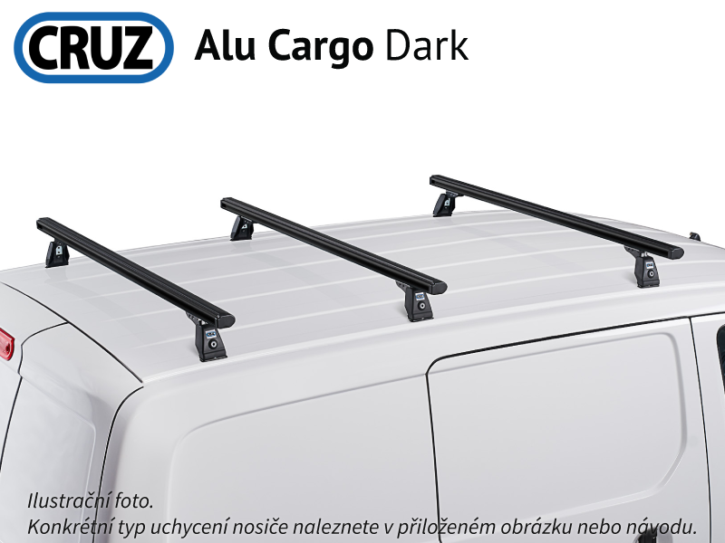 Střešní nosič Citroen Berlingo 08-18, Cruz Alu Cargo Dark