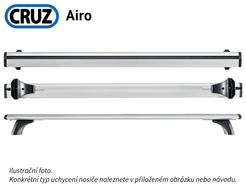 Střešní nosič VW Bora sedan 4dv./Golf 5dv.98-05, CRUZ Airo FIX