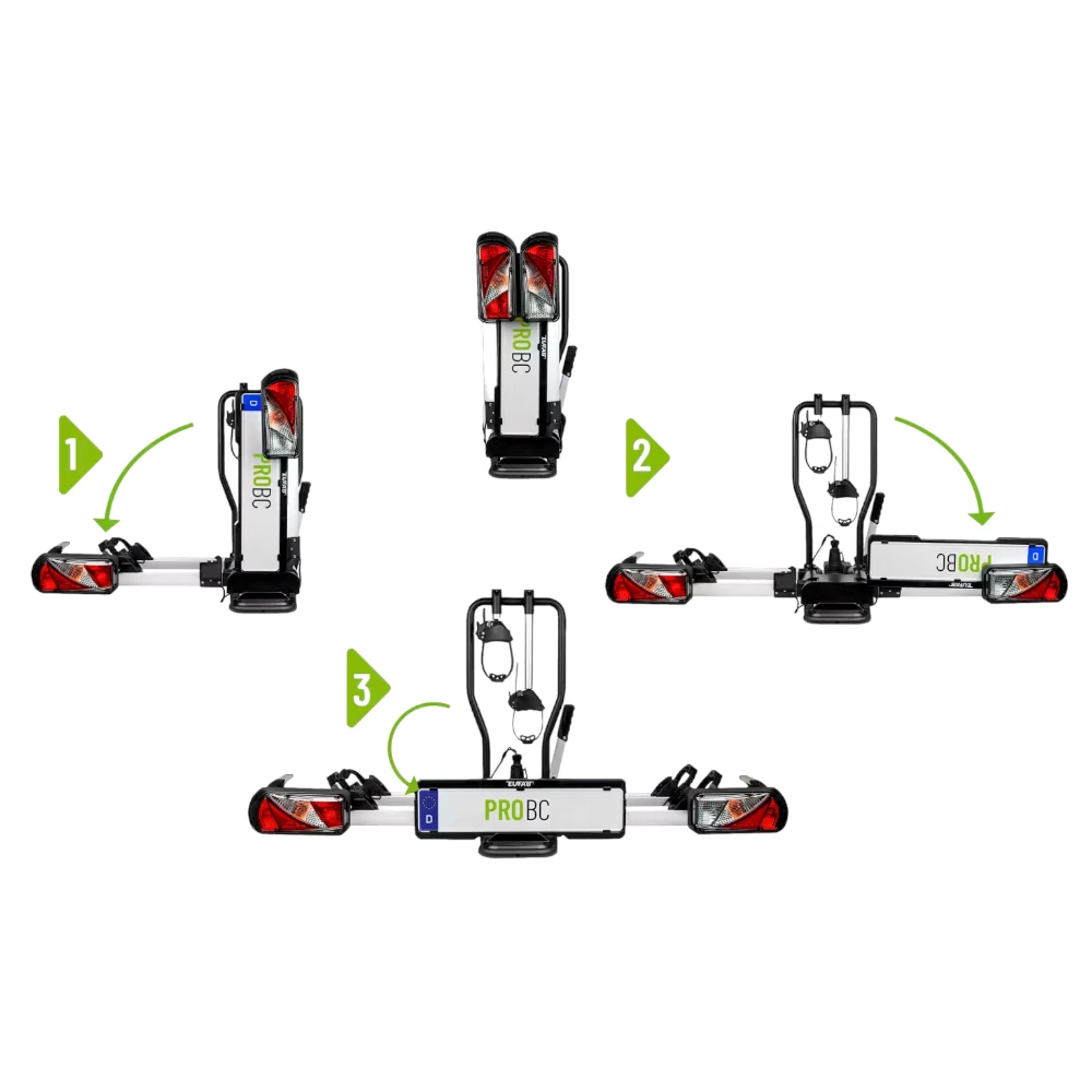 Nosič bicyklov Eufab ProBC3 - 3 kola, na ťažné zariadenie