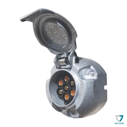 Zásuvka 7pin (DIN), IP44, ALU