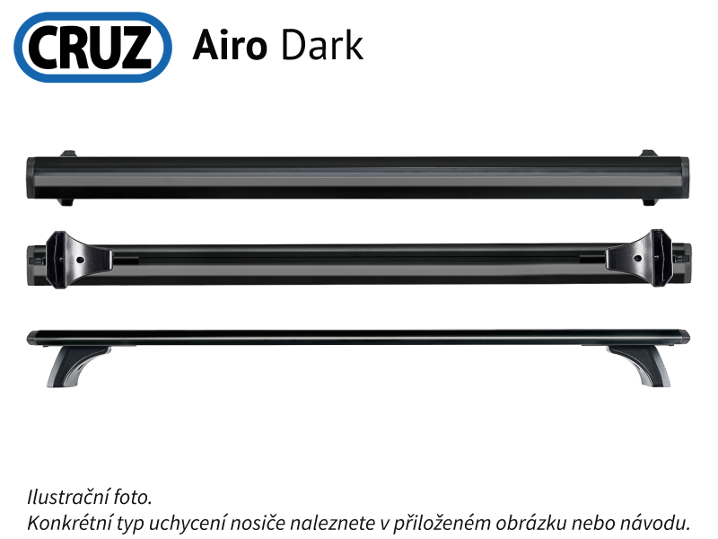 Strešný nosič Seat Altea Freetrack 07-15 (integrované podélníky), CRUZ Airo FIX Dark