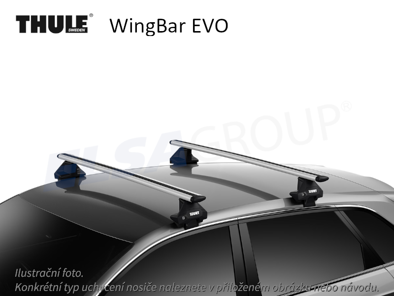 Strešný nosič Citroen C5 X 21- WingBar EVO, Thule