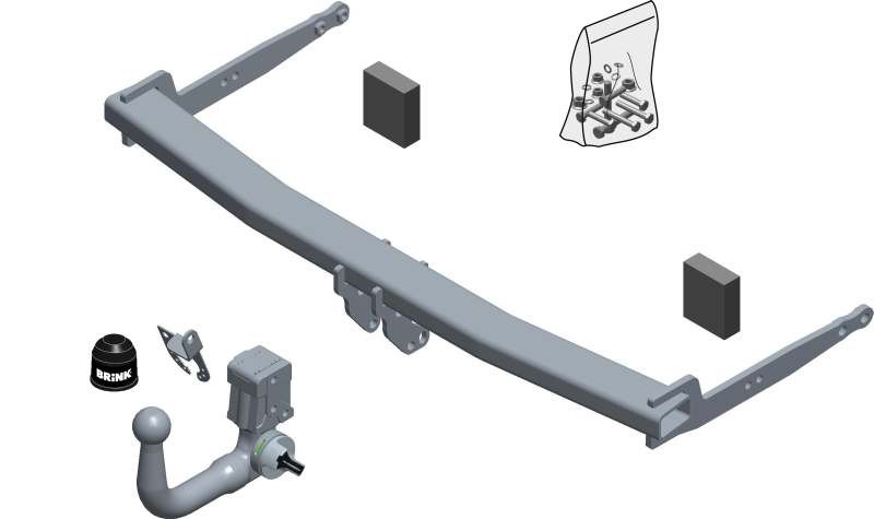 Ťažné zariadenie Audi A1 Sportback (5dv.) 2012-, vertikální, BRINK